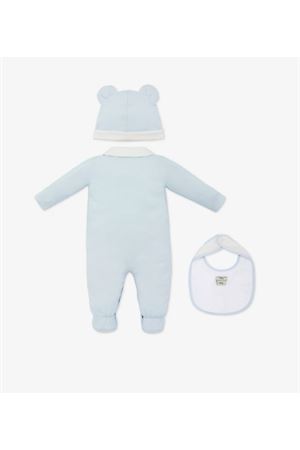 set nascita in cotone azzurro FENDI KIDS | BUK119ST8F19J4